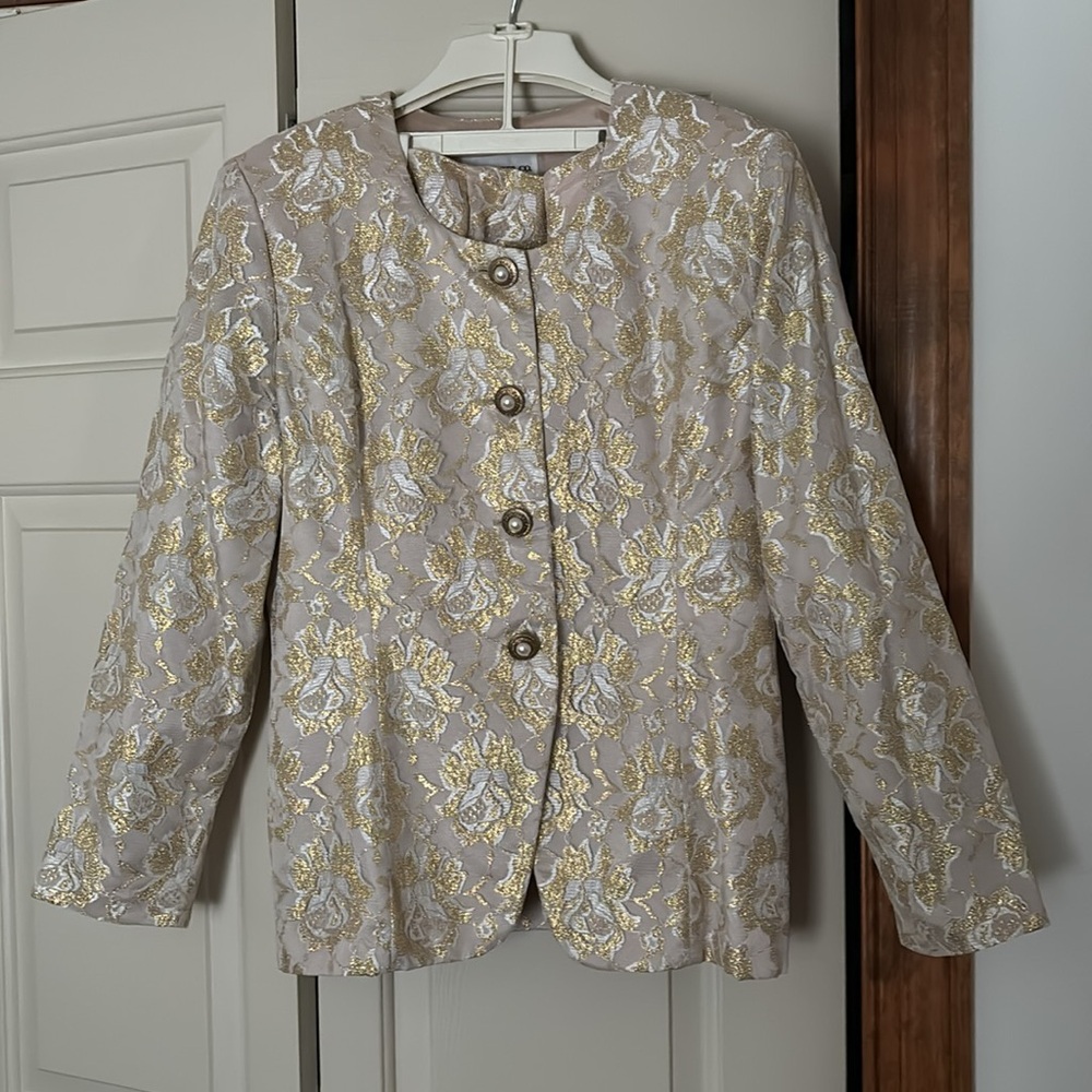 Suit for Holiday or wedding. Pre-owned. Labeled 12, may be like 10 today